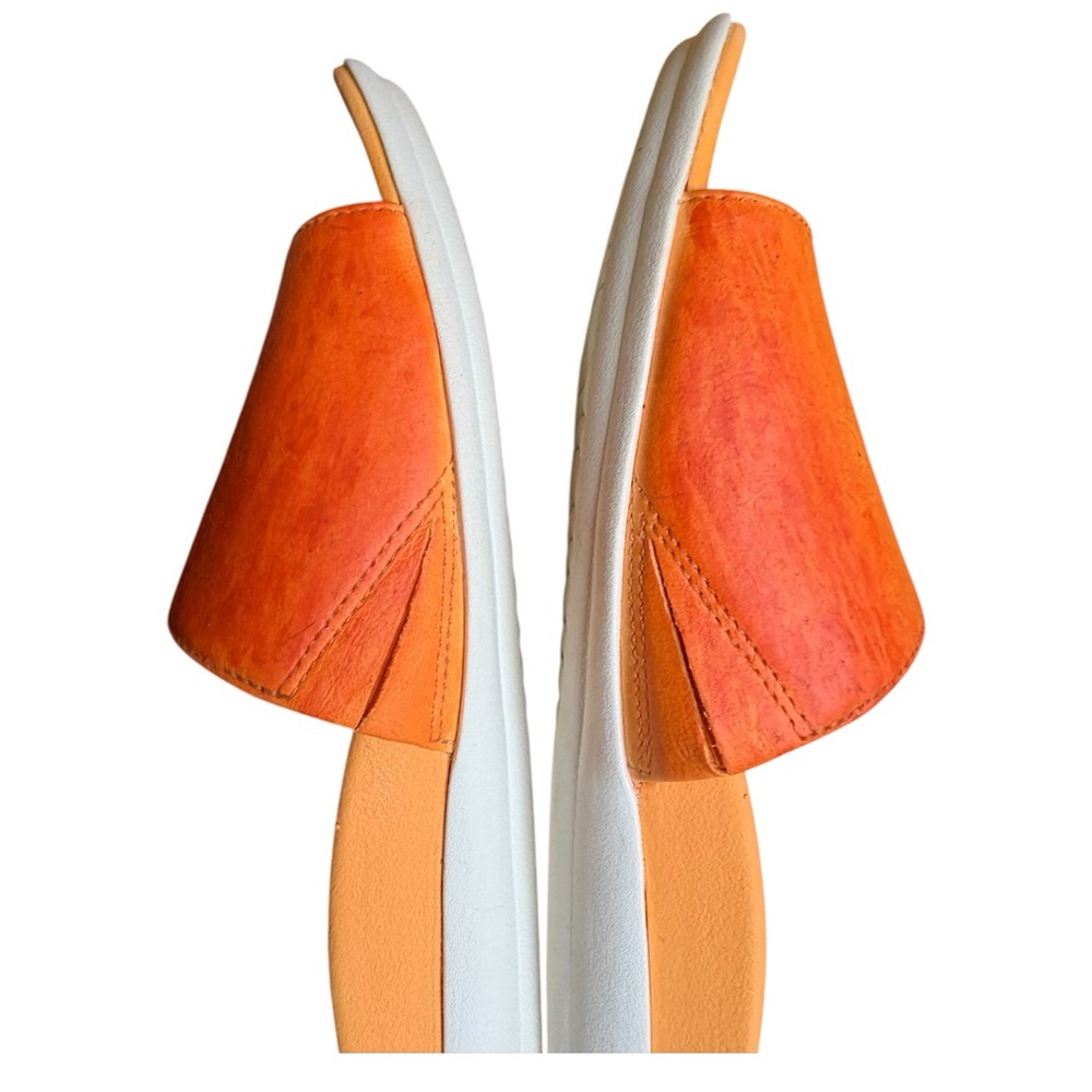 Vionic Orange Leather Slide Sandals - Picture 10 of 14